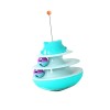 Funny Pet Training Tool 3 Layers Turntable Cat Toy Track Ball Tumbler Cat Interactive Toys