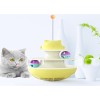 Funny Pet Training Tool 3 Layers Turntable Cat Toy Track Ball Tumbler Cat Interactive Toys