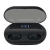 High quality handfree led power display 1800mAH tws bt waterproof colourful glowing wireless sport earphone