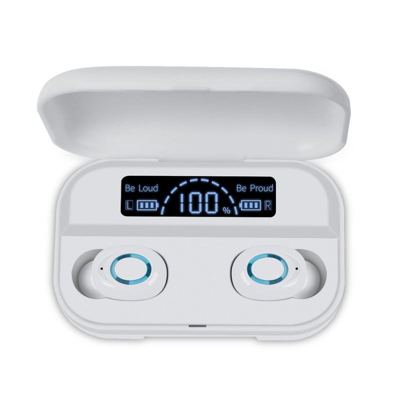 1800mAH T5 portable mini waterproof anc smart wireless tws sport earbuds for mobile phone