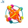 Huiye Teether Ball Baby plastic rattles baby toys Newborn eco friendly sensory teether  ball Teething Intelligence baby toy