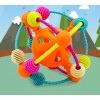 Huiye Teether Ball Baby plastic rattles baby toys Newborn eco friendly sensory teether  ball Teething Intelligence baby toy