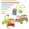 Huiye Twister Rod Toy Diy  Art Create  Foldable Building  Stick Plastic  Blocks  Educational Toys Stem Construction Toy