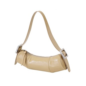 Online shopping uk Genuine Leather Round Barrel women underarm hobo slouch shoulder hand bag Purse