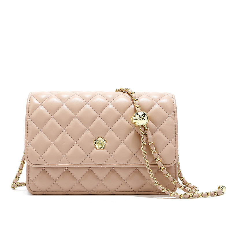 Famous branded quilted Genuine leather women shoulder purses flap bag handbags