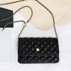 Famous branded quilted Genuine leather women shoulder purses flap bag handbags