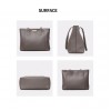Capacity ladies soft leather latest design ladies Grey tote hand bag purse tote handbags