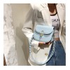 Elegant female new arrivals women ladies square camera purse flap saddle bag handbags