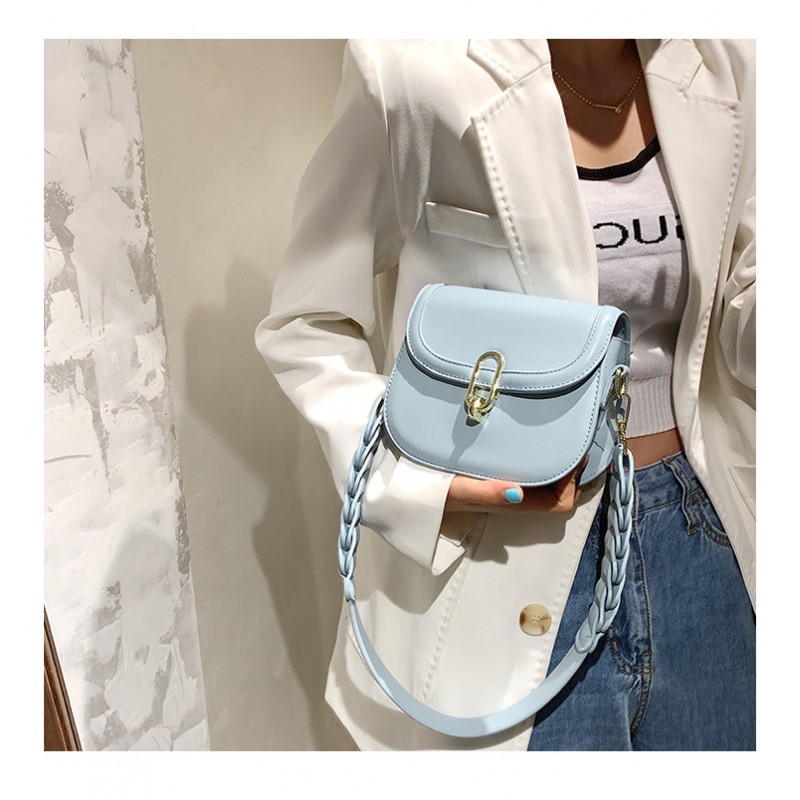 Elegant female new arrivals women ladies square camera purse flap saddle bag handbags