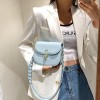 Elegant female new arrivals women ladies square camera purse flap saddle bag handbags