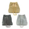 THE BUCKET TOTE Rhinestone Diamond drawstring gold Bucket bags Purse