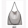 Chain womens shoulder gold Chain trim handbags casual chain tote bag purse