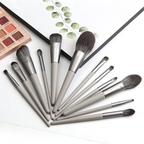 Fancy gray professional makeup brush set makeup brushes manufacturer private brush