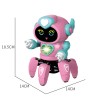 Huiye smart robot toy Electric Intelligent Toy De Juguete Dance Walking B/O Toy Robot With Lights For Kids