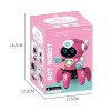 Huiye smart robot toy Electric Intelligent Toy De Juguete Dance Walking B/O Toy Robot With Lights For Kids