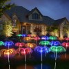 4 In 1 Outdoor Solar Led Fiber Optic Flower Jellyfish Light Led Fiber Optic Lights Decoration Lamp For Garden