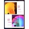 Hot sell rabbit night light modern photography home led color projection night light floor rainbow projector lamp