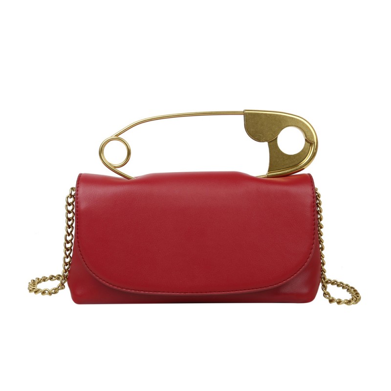 2021 Fashion sac a main femm Metal Top Handle Safety Pin Purse Bags Women Handbags Ladies Clutch Pillow Bags