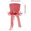 Trending products on amazon fabric stripe hat christmas tree topper for decoration