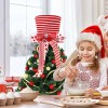 Trending products on amazon fabric stripe hat christmas tree topper for decoration