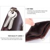 100% Genuine Leather Male Purses With Zip Coin Pocket customize logo Men Wallet And Card Holder Wallets Leather Men