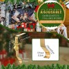 4 Pieces Gold Christmas Stocking Holders Mantel Stocking Hanger for Christmas Party Decorations