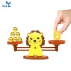 Huiye scale toys educational kids balance montessori toys animal lion balance scales math counting balance games toy
