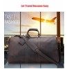 waterproof custom logo printed women weekender full grain Crazy Horse Leather cowhide duffle bag