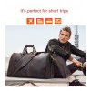 waterproof custom logo printed women weekender full grain Crazy Horse Leather cowhide duffle bag