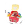 Huiye plastic kitchen cooking pot backpack toy educational pretend play kitchen play set toy in backpack case