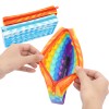 Huiye popper fidget pencil case bubble new push popit kids silicone pop popper fidget bubbles pencil case bag toy