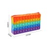 Huiye popper fidget pencil case bubble new push popit kids silicone pop popper fidget bubbles pencil case bag toy