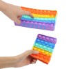 Huiye popper fidget pencil case bubble new push popit kids silicone pop popper fidget bubbles pencil case bag toy