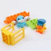 Huiye plastic train building blocks toys educational kids truck train diy puzzle building block train toy set