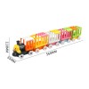 Huiye plastic train building blocks toys educational kids truck train diy puzzle building block train toy set