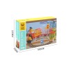 Huiye plastic train building blocks toys educational kids truck train diy puzzle building block train toy set