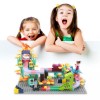 Huiye toy brick DIY block building block slide track toy set building blocks toys kids educational bloc de construction