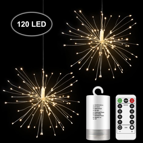 Amazon Outdoor Garden Dandelion Wedding Christmas Decoration Lighting Led Firework Light Led Starburst Sting Light