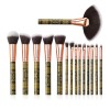 Wholesale 15 pcs makeup brush set Large Fan Brush For Makeup Brush Set private label