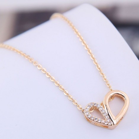 Copper  Zircon Necklace Korea Nhsc200079
