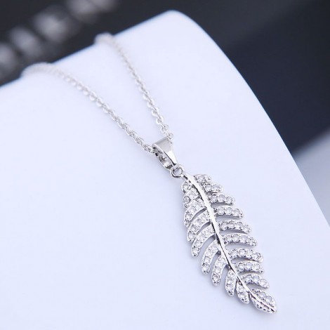 Copper  Zircon Necklace Korea Nhsc200137