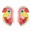 European And American Fashion Metal Studded Birdie Exaggerated Earrings Nhsc191962