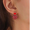Exquisite Korean Fashion Exquisite Ol Flash Diamond Love Personality Earrings Nhsc191964