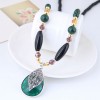 Simple Accessories Water Drop Wild Colorful Black Beads Temperament Long Chain  Sweater Chain Nhsc192401