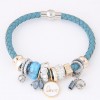 Stylish And Simple Multielement With Leather Ladies Bracelet Nhsc192537
