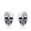 European And American Fashion Metal Studded Skull Earrings Nhsc193561