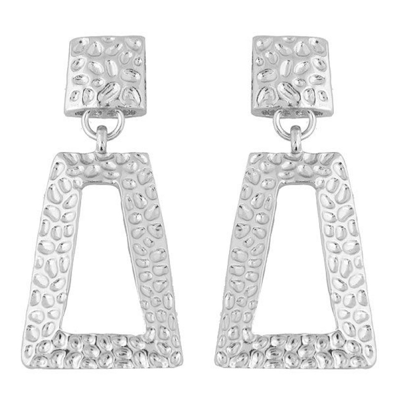 Exquisite European And American Metal Geometric Modeling Personality Exaggerated Fashion Earrings Nhsc193567