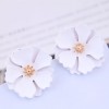 European And American Fashion Metal Exaggerated Sweet Flower Temperament Earrings Nhsc193569