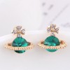 Boutique Korean Fashion Sweet Simple Saturn Ol Earrings Nhsc193675