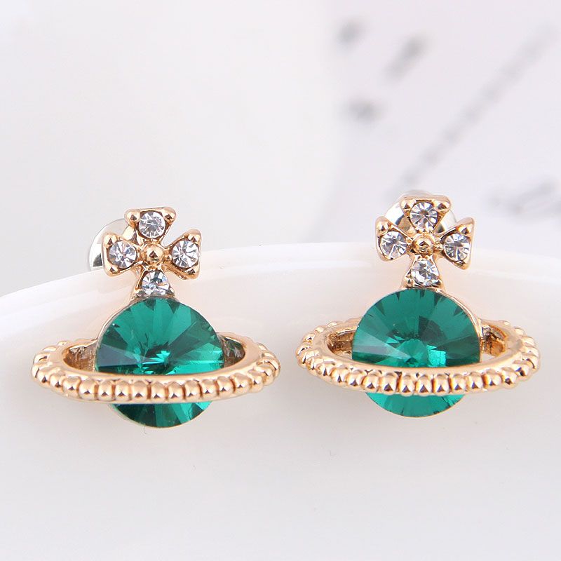 Boutique Korean Fashion Sweet Simple Saturn Ol Earrings Nhsc193675